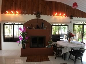 9.1 dining room and fireplace