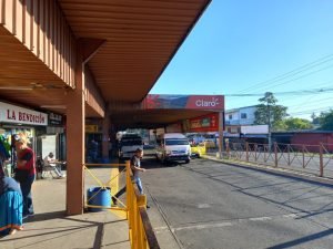 Bus station.