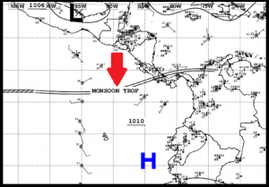 Weather map.