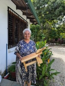 Each donation has a specific and unique story. So far this has touched me the most. This is Marnie. Her husband recently passed away and had to close down her restaurant focused on Caribbean food. She's seen my posts and admired my KUDKURAN as an artisan piece of work and reached out to me about receiving one. She says her dishes only use fresh ingredients and needs a tool to restart her business. She says the KUDKURAN is a tool much easier than her previous method and is so grateful. She is starting all over doing catering and private chef but it's important to use the freshest ingredients especially the coconut. She is an absolute sweet soul and I left there in tears wishing her the very best. A generous donor wanted her to have the Signature Series because it would serve her best. This tool will help her tremendously. +506 6436 9268 is her number for incredible dishes focused on Caribbean and Costa Rican cuisine. Photos and menu are forthcoming...