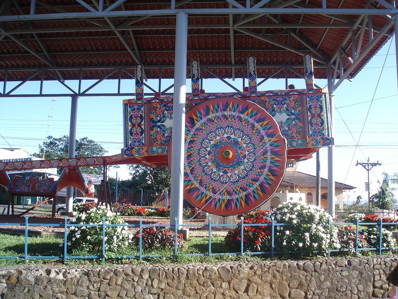 World's Biggest Oxcart located in Sarchi, Costa Rica.