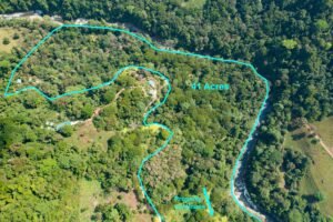 river aerial property outline