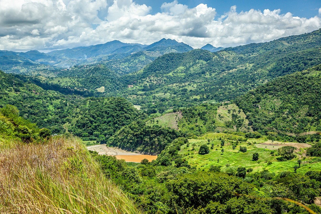 The Boruca people live in beautiful but sometimes isolated, remote and hard-to-reach areas of Costa Rica. The photo was taken on the way to the Boruca village.