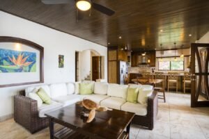 Living room into kitchen