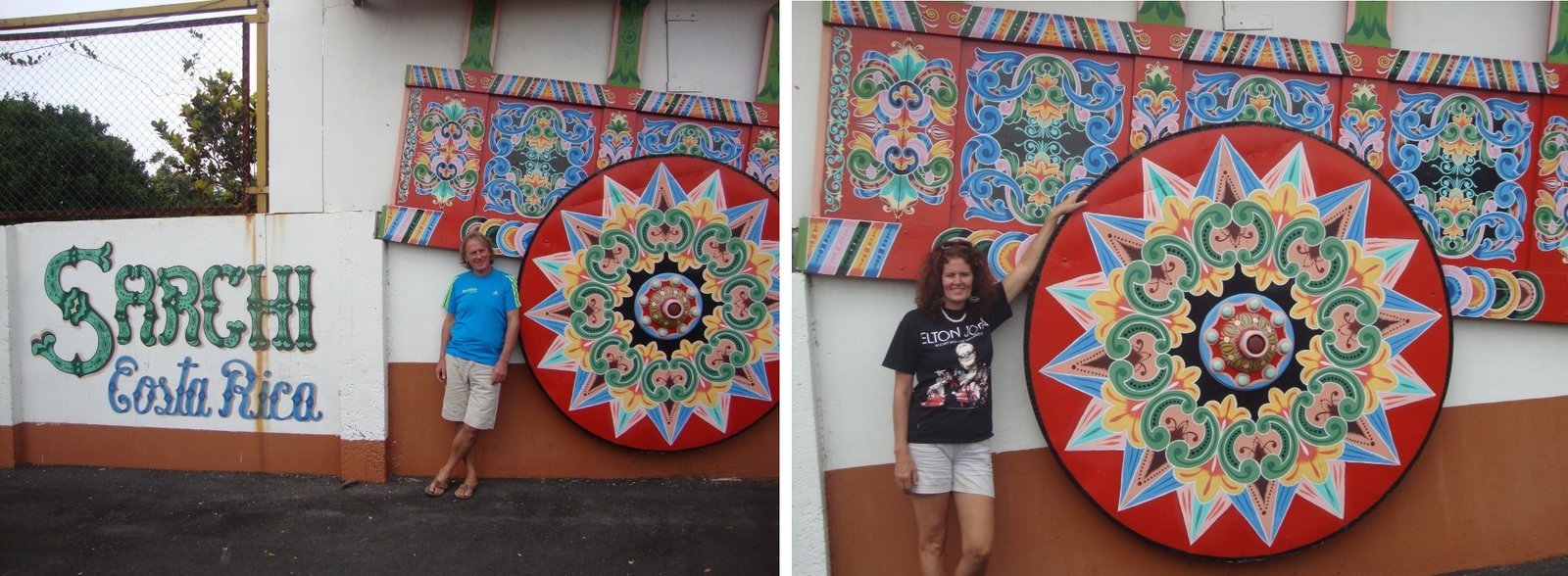 Ben & Heather at the Oxcart Museum in the birthplace of the Oxcart - Sarchi, Costa Rica.
