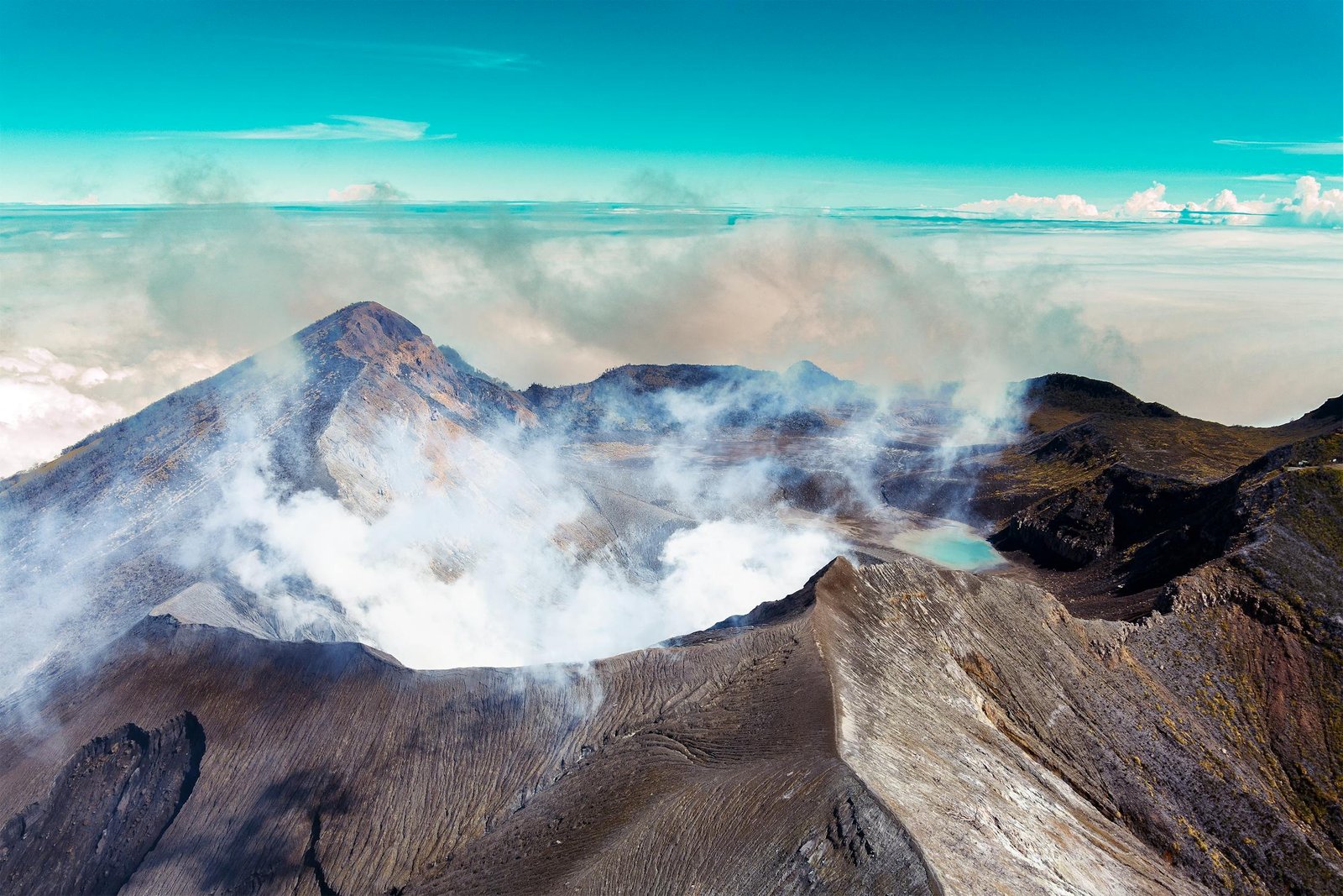 Costa Rica's Turrialba volcano. Volcanoes such as Turrialba created Costa Rica a short 4 million years ago - and continue to grow the country to this day. c/o Luis Alberto Arias with every eruption of lava, tephra & ash.