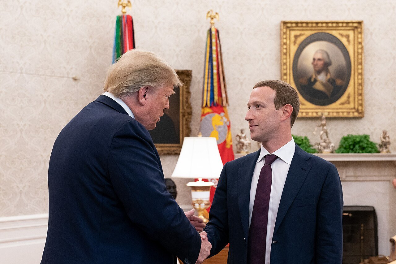 Mark Zuckerberg has met many heads of state - his platforms have become very influential. c/o The White House