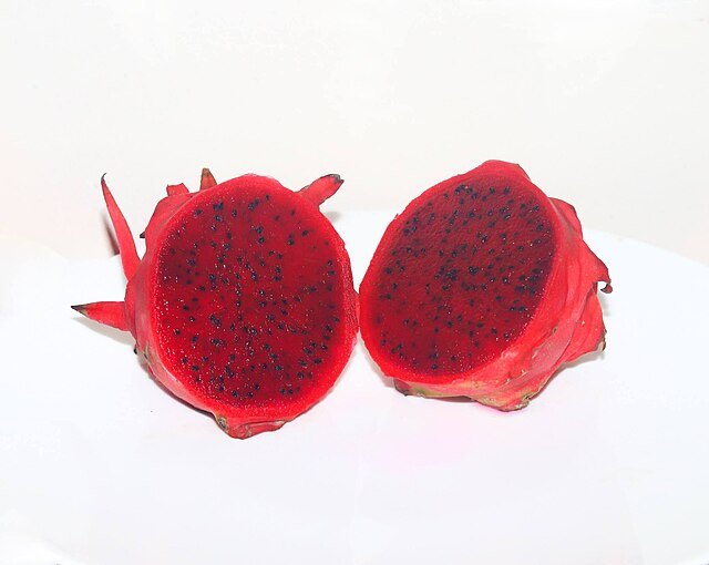 Our Costa Rican red-fleshed Dragon Fruit. c/o A S M Jobaer, wikicommons.