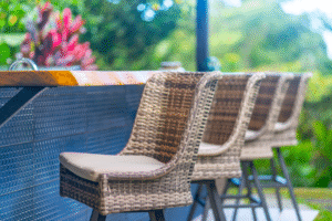 bar stool texture shot