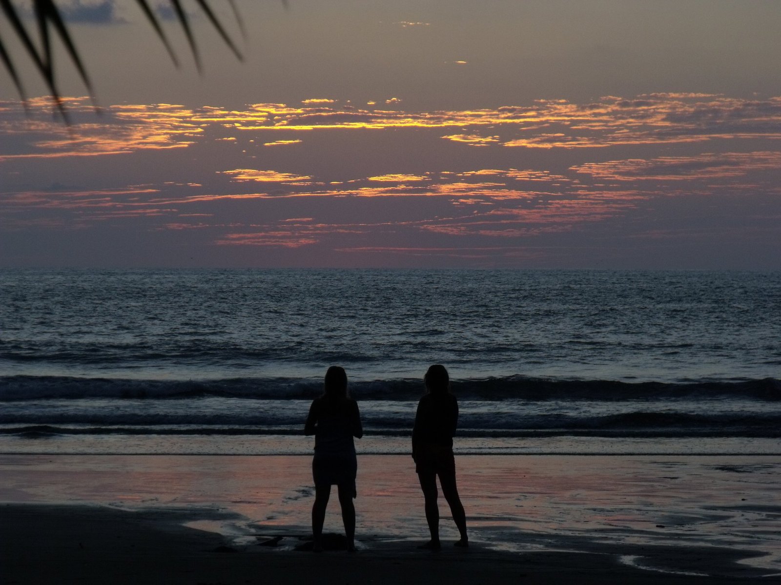 Cloud Iridescence on our own Playa Ventanas, Costa Rica.