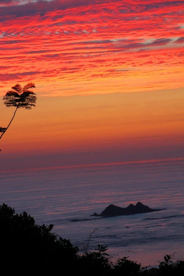 Afterglow captured just outside Uvita, Costa Rica.